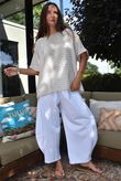 Below Deck Cheesecloth Stripe Tee Calico